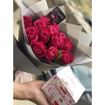 Монобукет из розовых голл